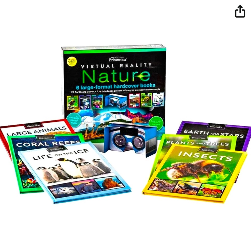 New encyclopedia Britannica virtual reality nature set